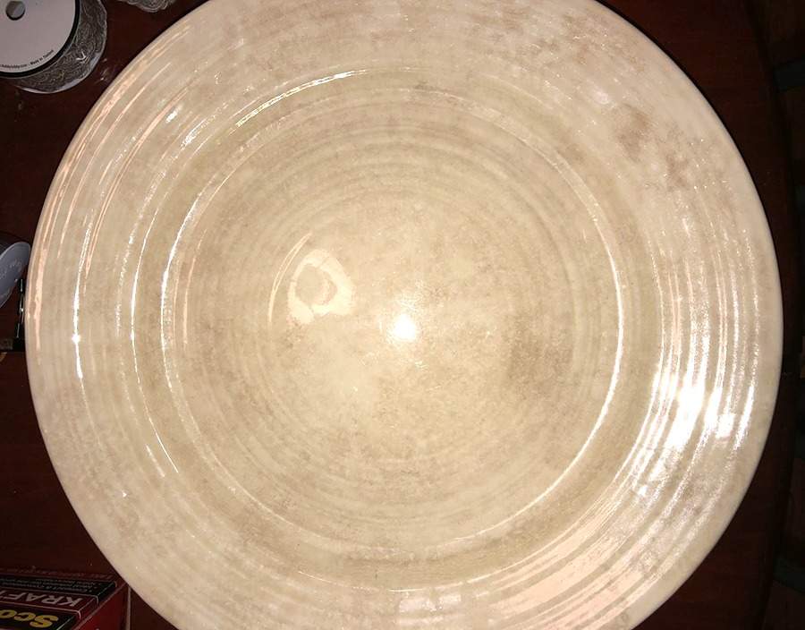 Ribstone Ware 14" Chop Plate (Round Platter) by Booths-1