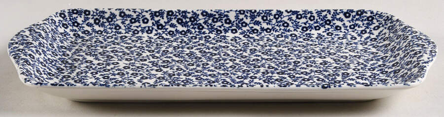 Felicity Dark Blue Large Sandwich Tray by Burgess & Leigh-1