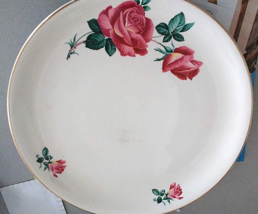 Alexandra Rose Dinner Plate by British Anchor-1