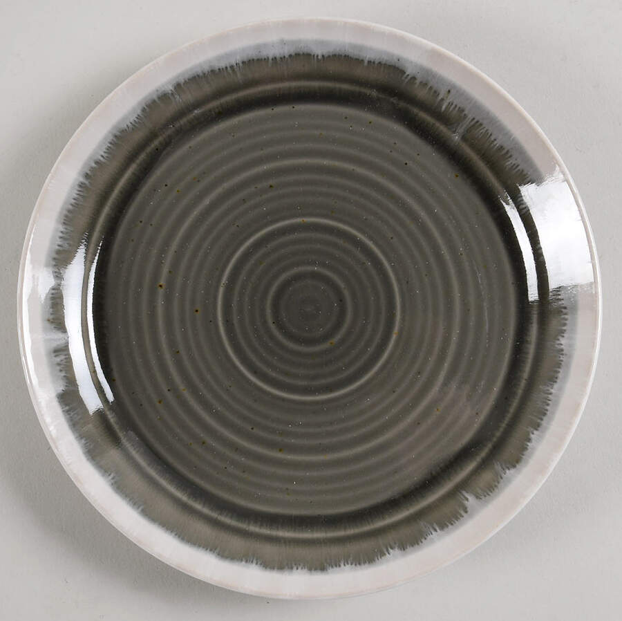 Hearth Grey Salad Plate by Baum Brothers-1