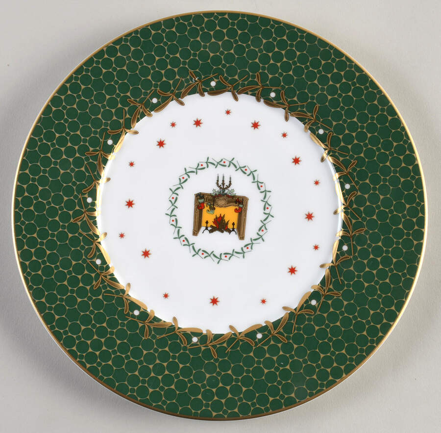 Noel Salad Plate by Bernardaud-1