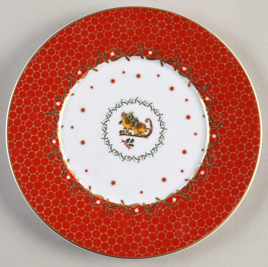 Noel Salad Plate by Bernardaud-1