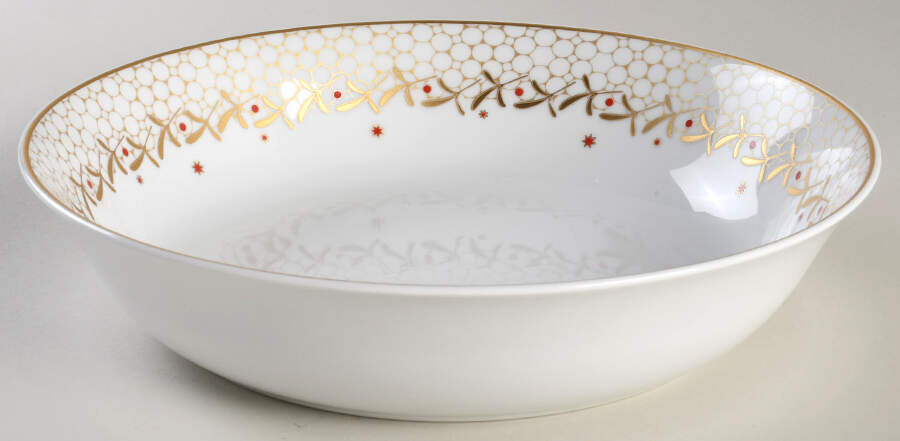 Noel 9" Round Vegetable Bowl by Bernardaud-1