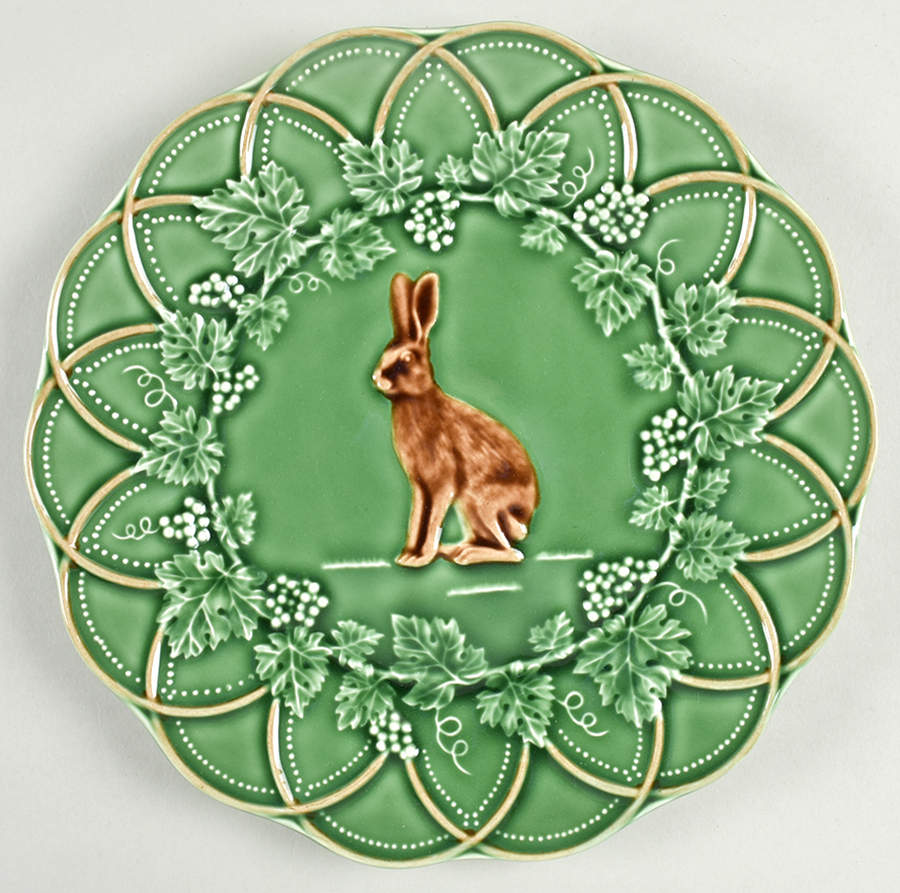 Woods Hunting Salad/Dessert Plate by Bordallo Pinheiro-1