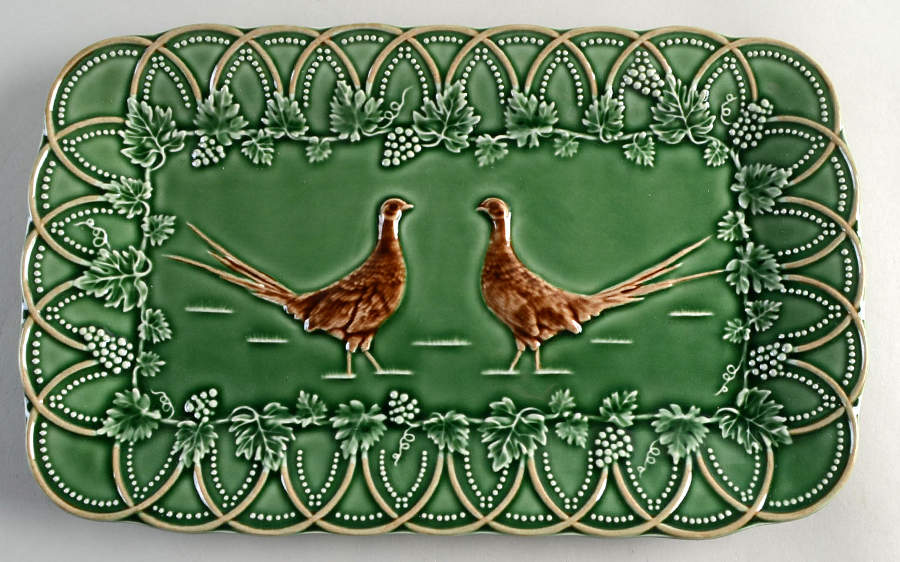 Woods Hunting 13" Rectangular Serving Platter by Bordallo Pinheiro-1