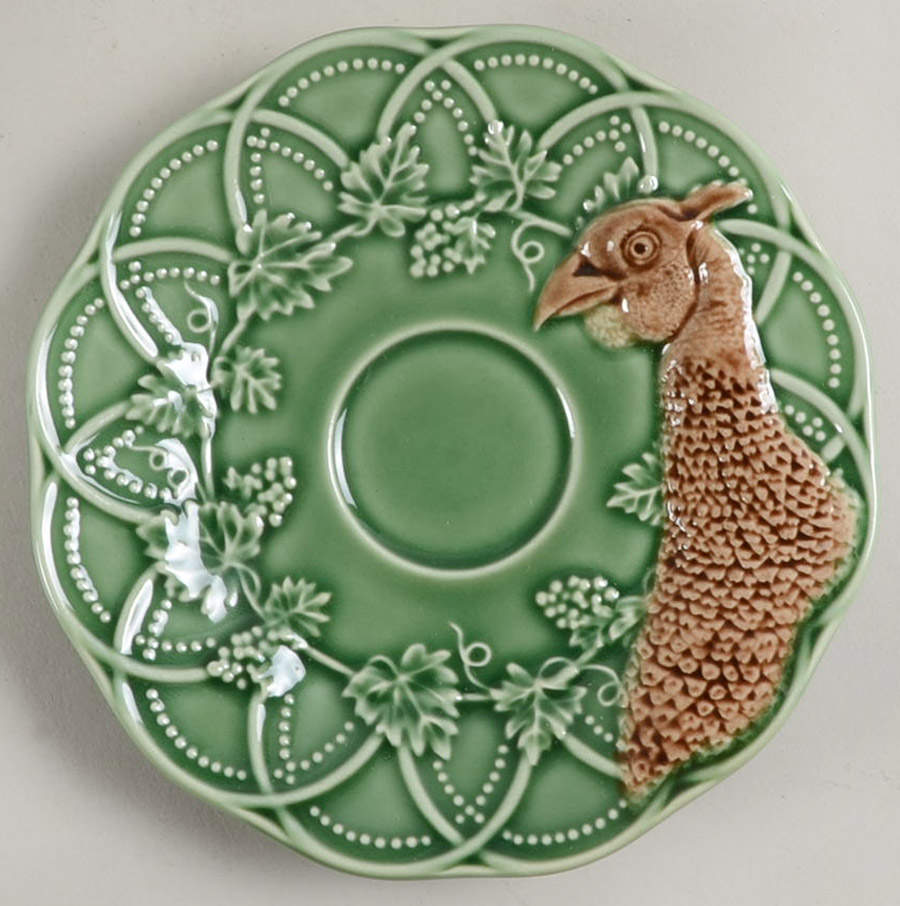 Woods Hunting Saucer for Flat Cup by Bordallo Pinheiro-1