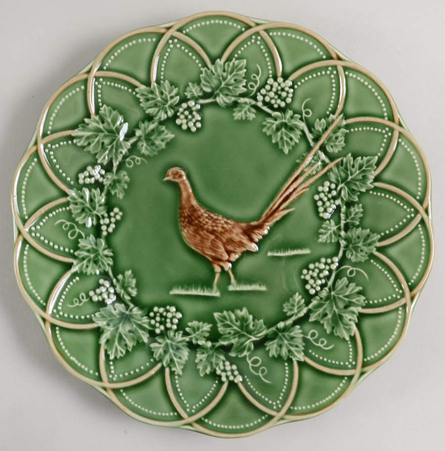 Woods Hunting Salad/Dessert Plate by Bordallo Pinheiro-1
