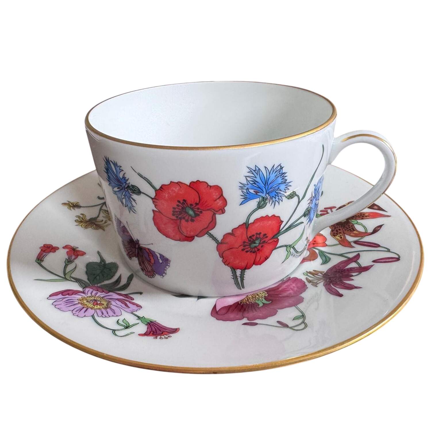 Gucci Flat Cup & Saucer Set by Bernardaud-1