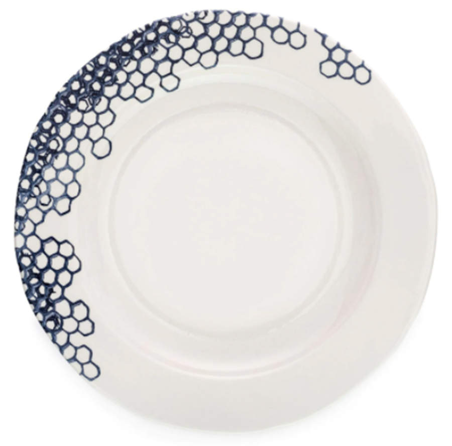 Pollen Ink Blue Dinner Plate by Burgess & Leigh-1