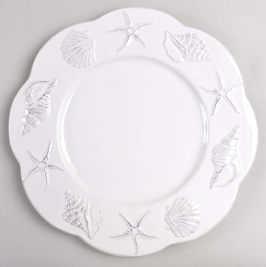 Laguna Coastal Cottage White Large Dinner Plate by Blue Sky-1