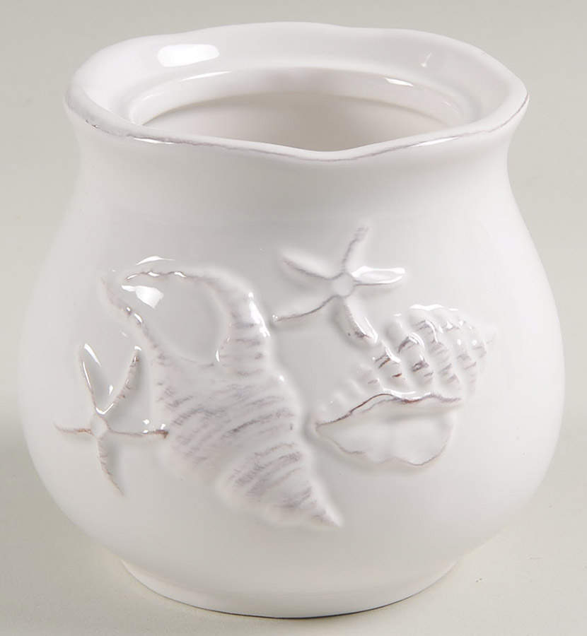 Laguna Coastal Cottage White Sugar Bowl No Lid by Blue Sky-1