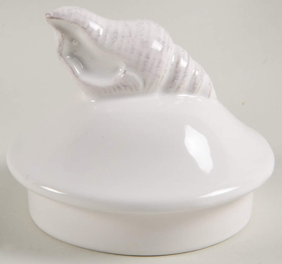 Laguna Coastal Cottage White Lid for Medium Canister by Blue Sky-1