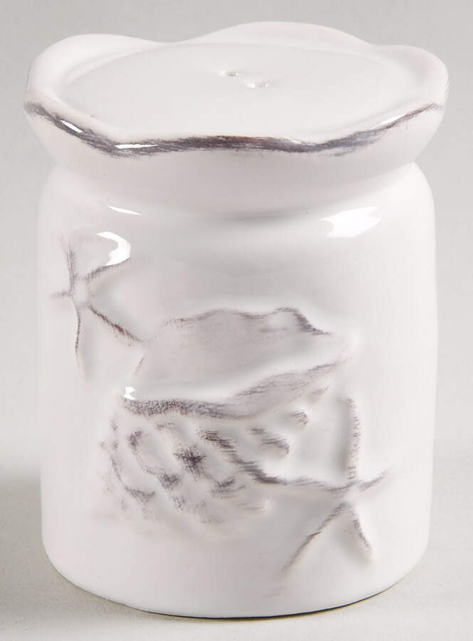 Laguna Coastal Cottage White Salt Shaker by Blue Sky-1