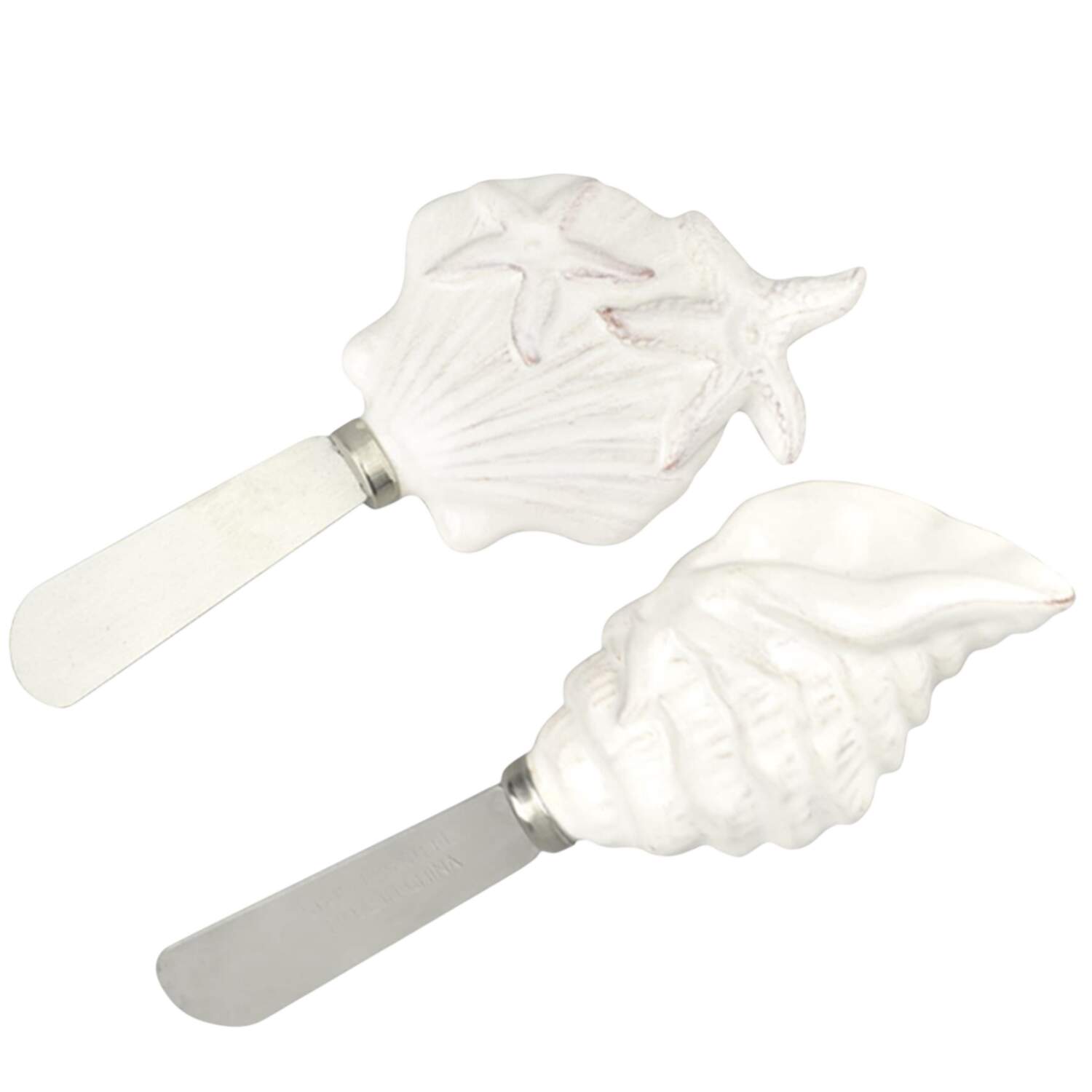 Laguna Coastal Cottage White (Set of 2 Motif) Figural Spreaders by Blue Sky-1