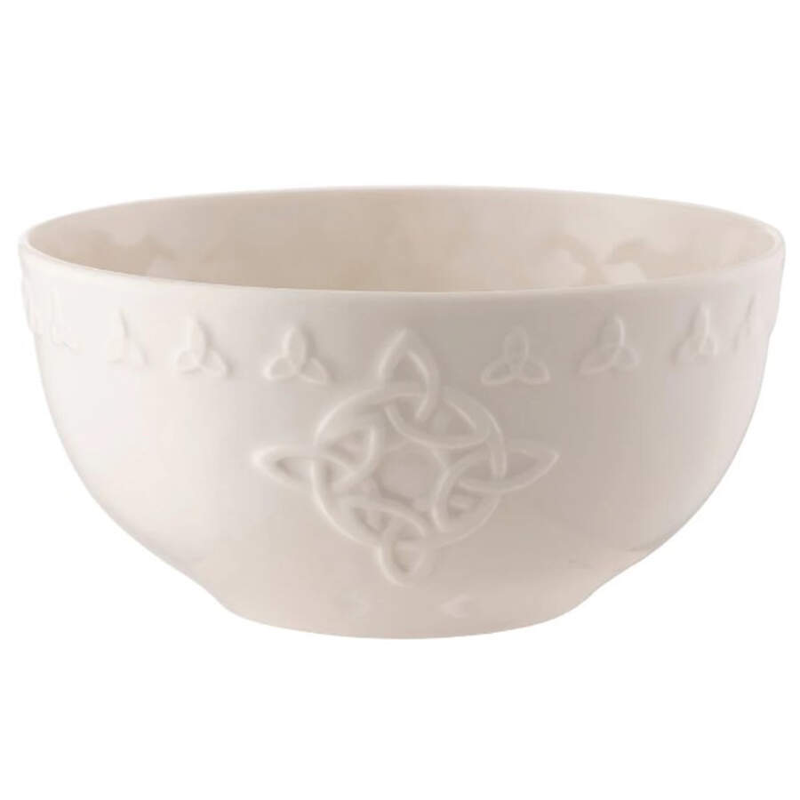 Trinity Knot Soup/Cereal Bowl by Belleek Pottery (Ireland)-1