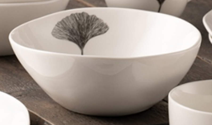 Ginkgo Soup/Cereal Bowl by Belleek Pottery (Ireland)-1
