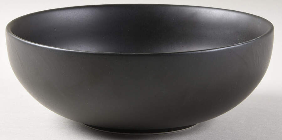 Mono Coupe Black Soup/Cereal Bowl by Banquet-1