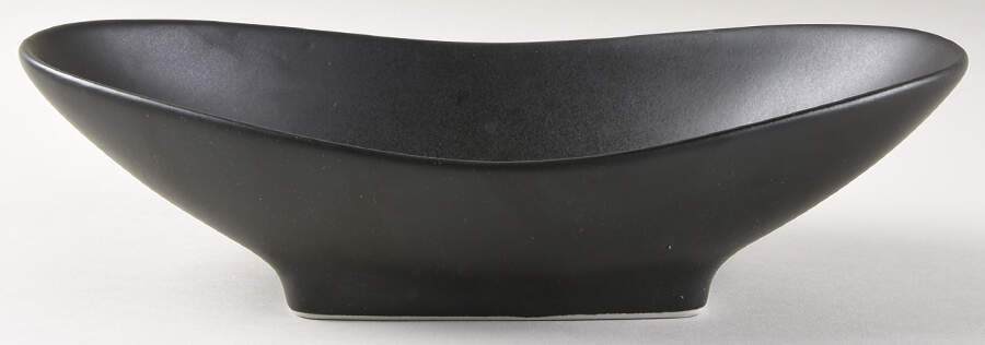 Mono Coupe Black 10" Oval Bowl by Banquet-1