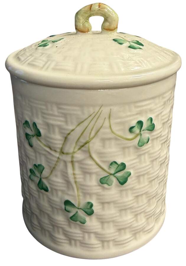Belleek in Retrospect 3" Storage Jar & Lid by Belleek Pottery (Ireland)-1