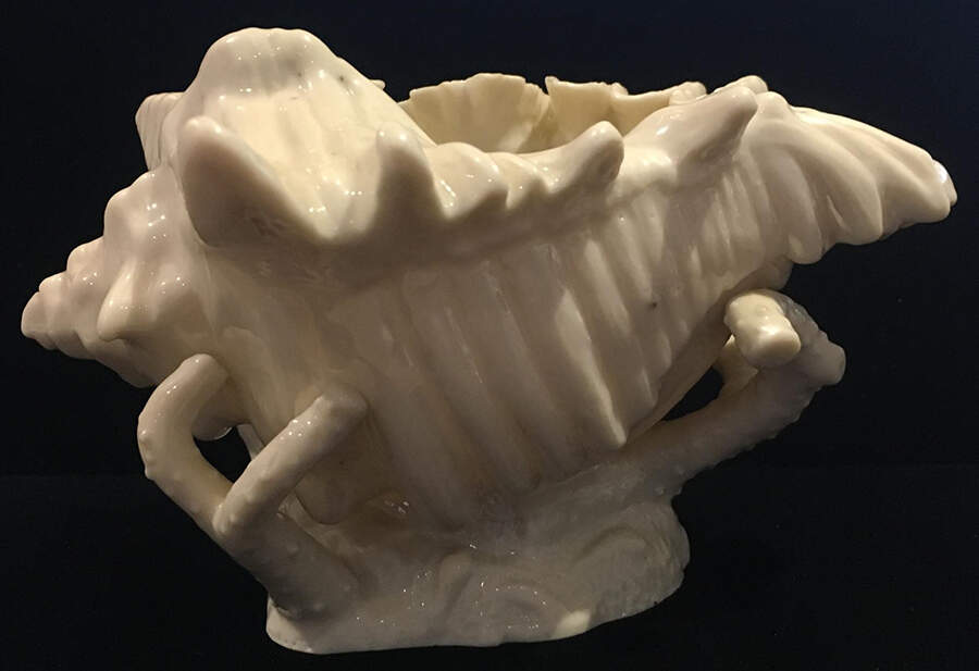 Creamer & Sugar Sets Nautilus Large Open Sugar by Belleek Pottery (Ireland)-1