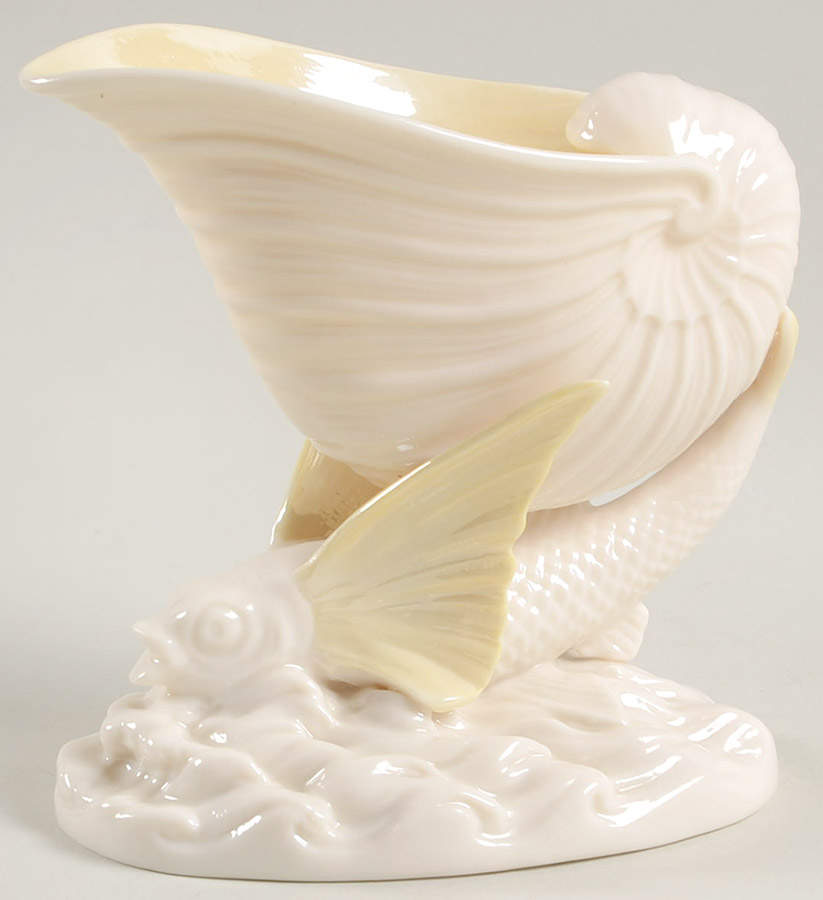 Vases Flying Fish Spill Vase by Belleek Pottery (Ireland)-1