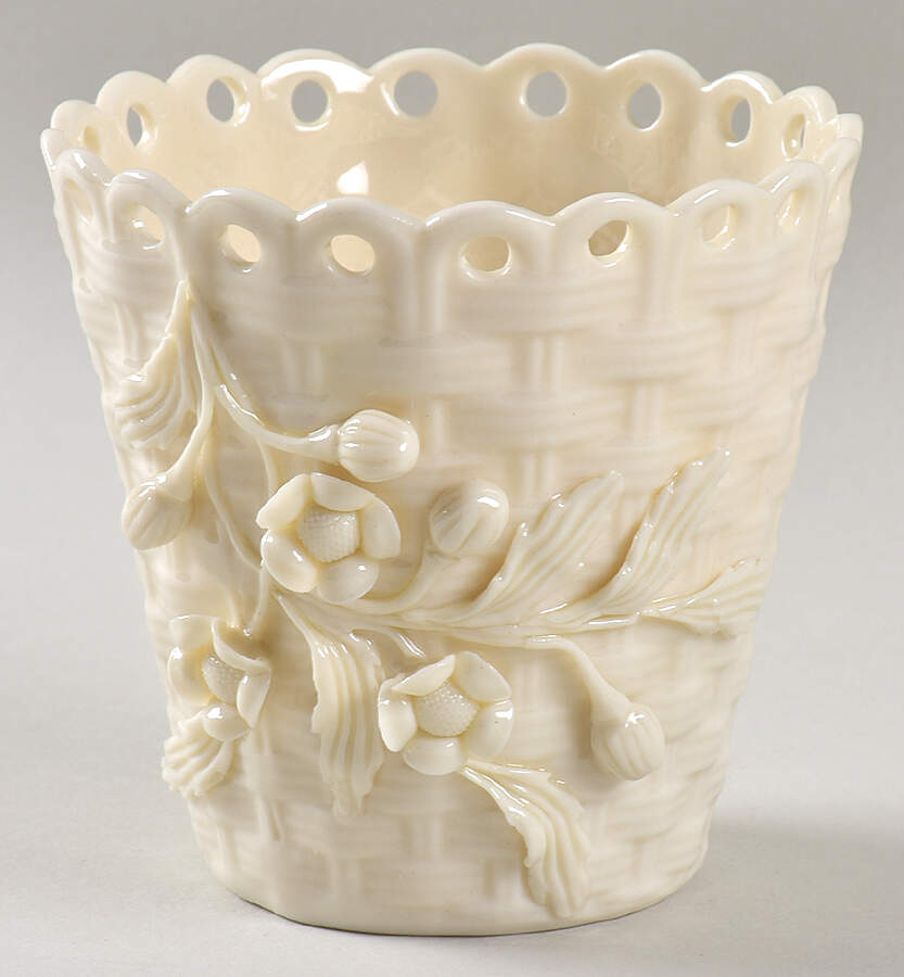 Vases 3  Pierced Spill Flower Vase by Belleek Pottery (Ireland)-1