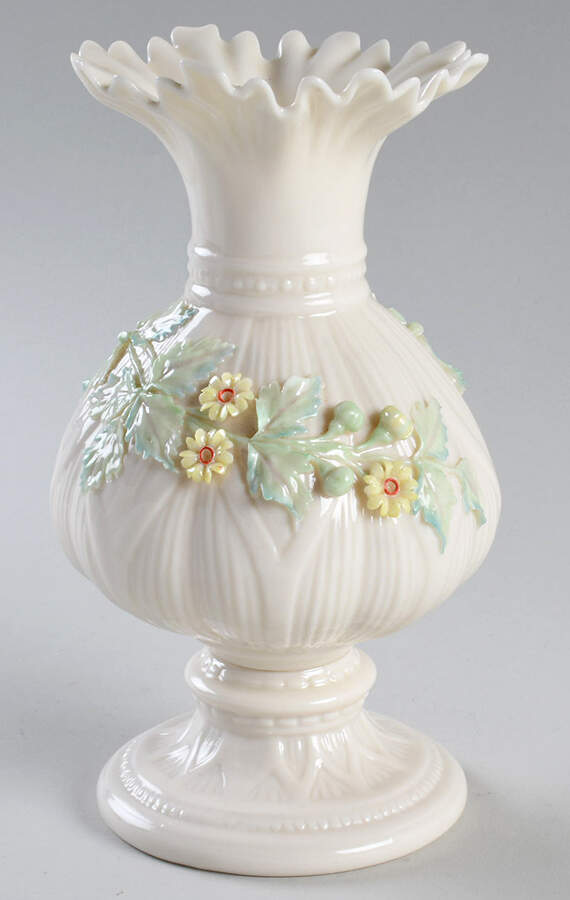 Vases Ribbon Vase by Belleek Pottery (Ireland)-1