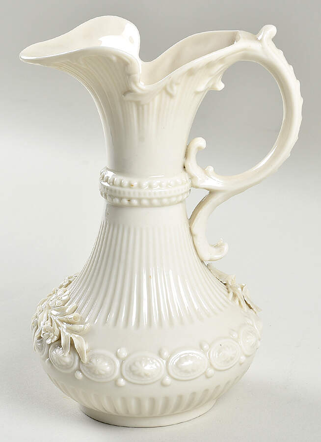 Vases 7'' Left Handled Aberdeen Vase by Belleek Pottery (Ireland)-1