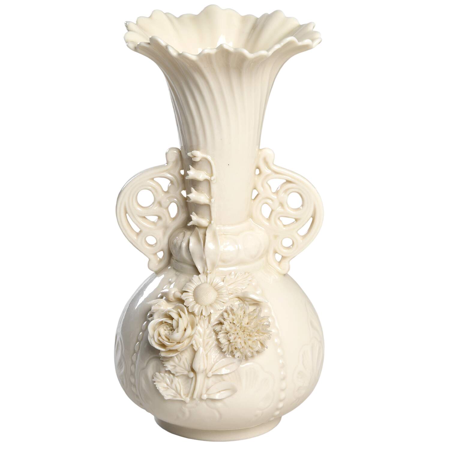 Vases Flowered Princess Vase by Belleek Pottery (Ireland)-1