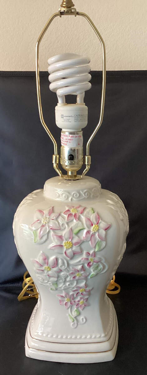 Lamps 21" Electric Lamp (No Shade Made) by Belleek Pottery (Ireland)-1