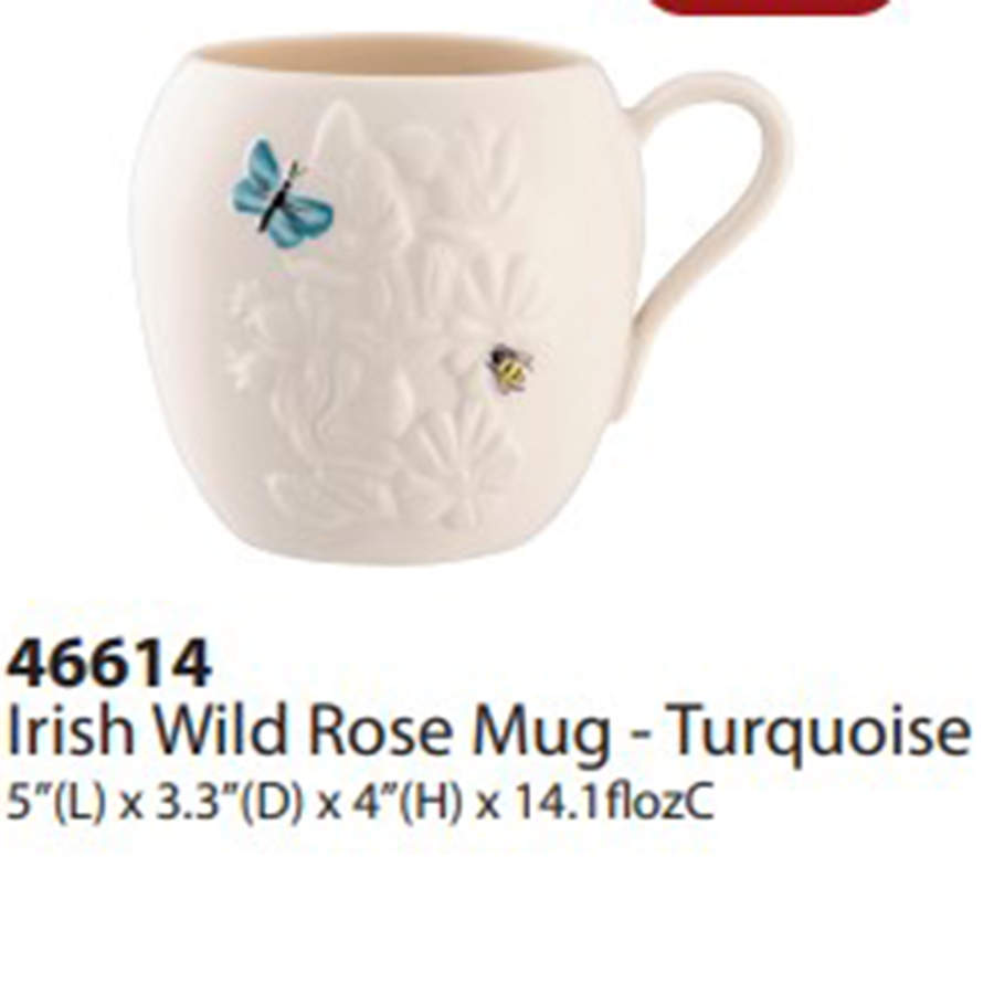 Irish Wild Rose Mug by Belleek Pottery (Ireland)-1