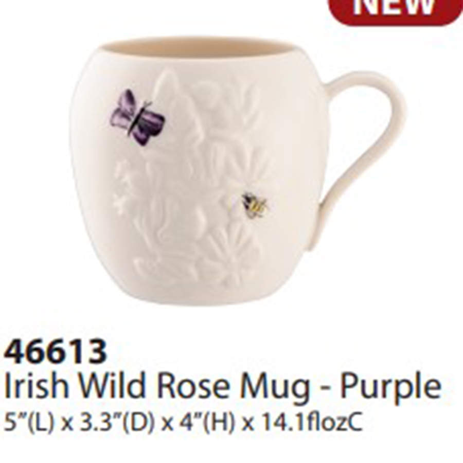 Irish Wild Rose Mug by Belleek Pottery (Ireland)-1