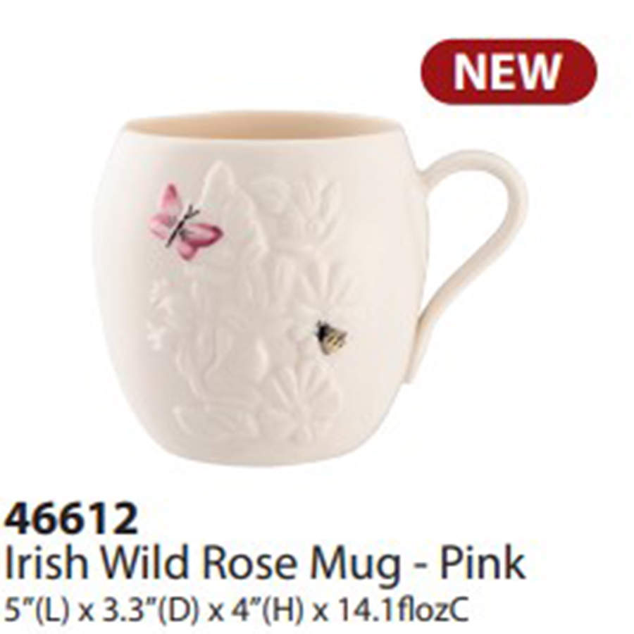 Irish Wild Rose Mug by Belleek Pottery (Ireland)-1