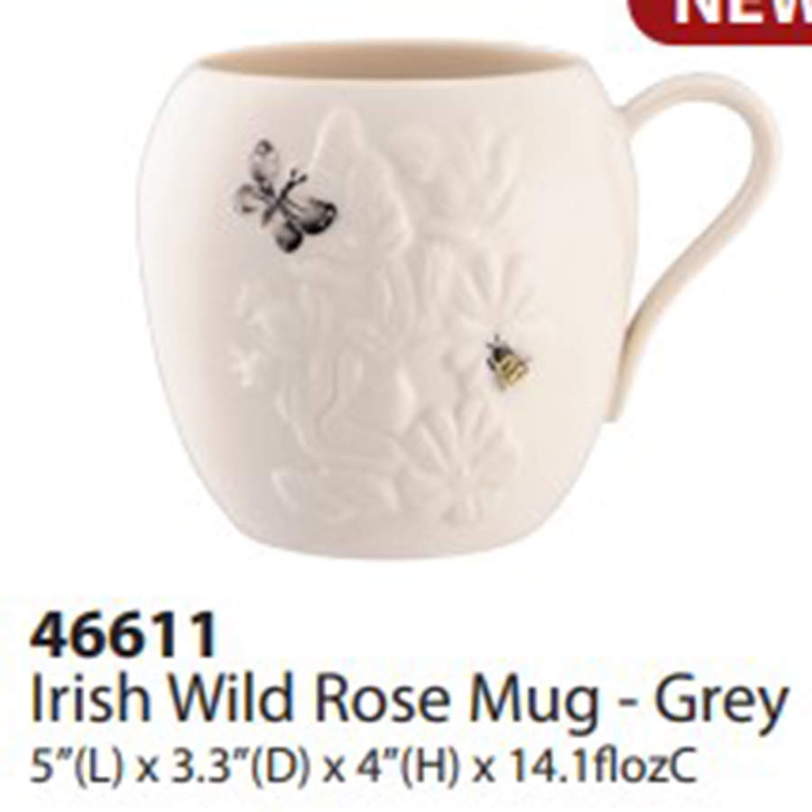 Irish Wild Rose Mug by Belleek Pottery (Ireland)-1