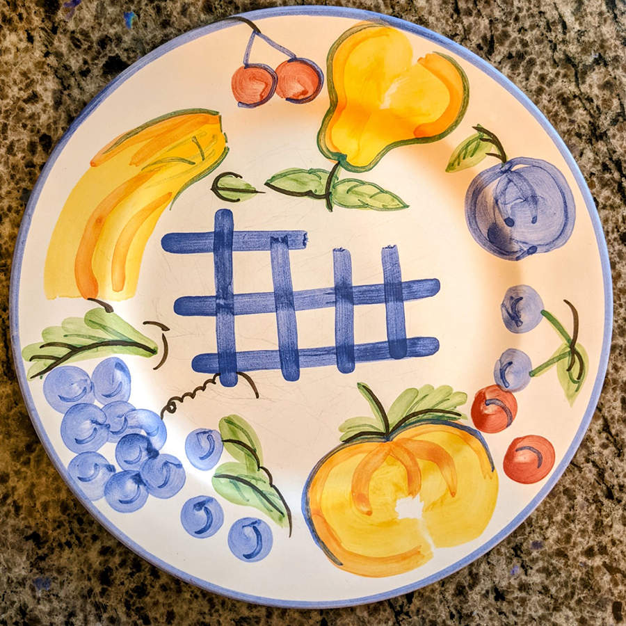 Fruit Fiesta Dinner Plate by Baum Brothers-1