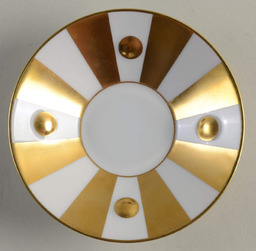 Lipari-Gold Saucer by Bernardaud-1