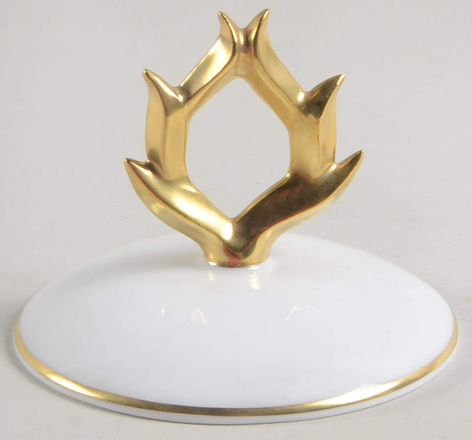 Frivole d'Or Lid for Sugar Bowl by Bernardaud-1