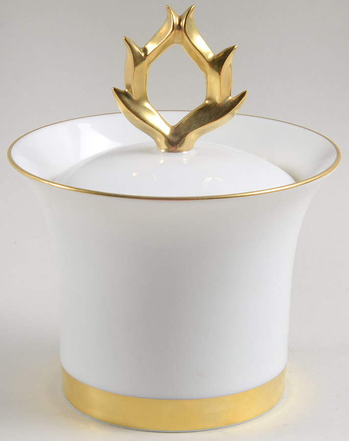 Frivole d'Or Sugar Bowl & Lid by Bernardaud-1