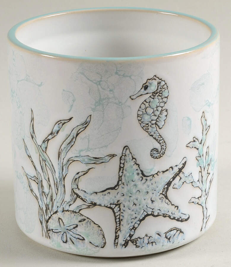 Sea Cove Island Small Canister No Lid by Blue Sky-1