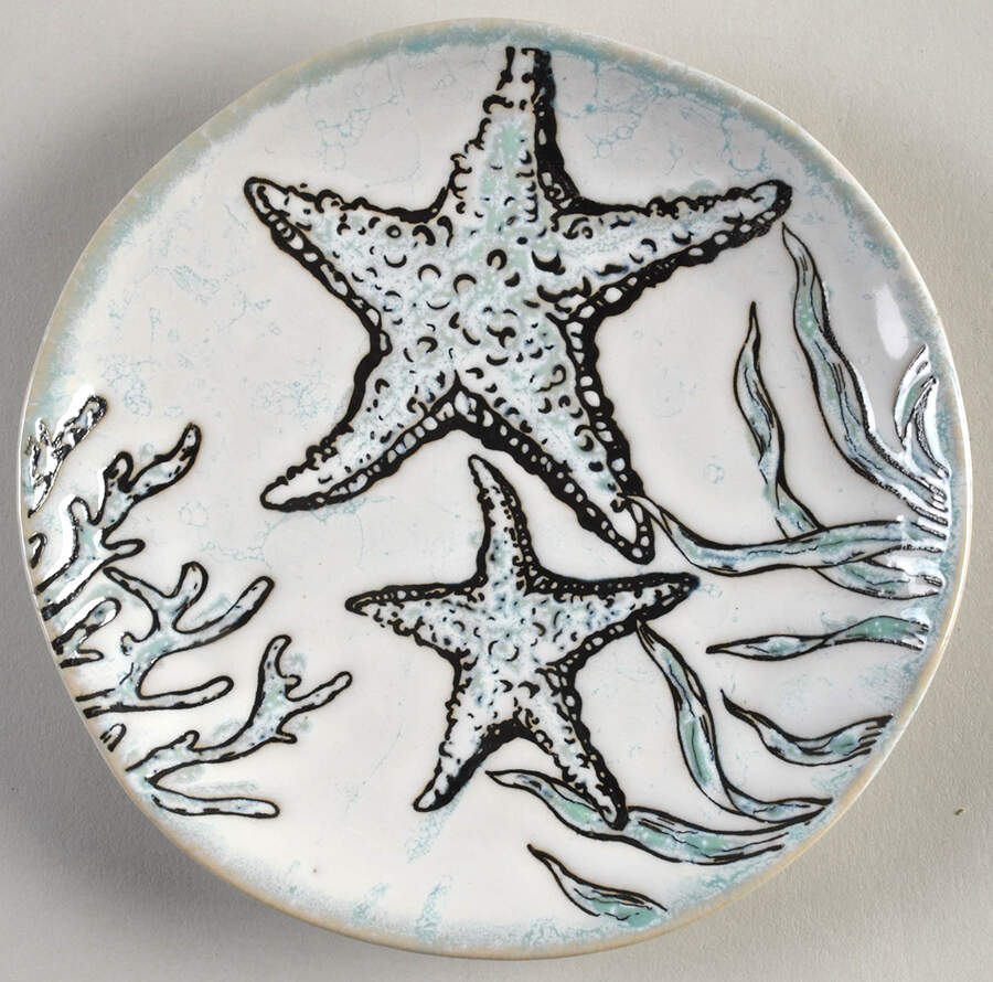 Sea Cove Island Appetizer Plate by Blue Sky-1