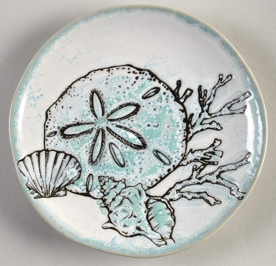 Sea Cove Island Appetizer Plate by Blue Sky-1
