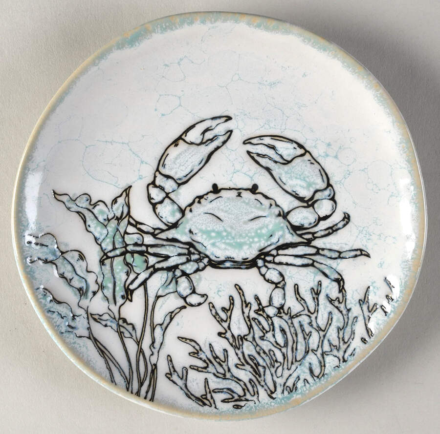 Sea Cove Island Appetizer Plate by Blue Sky-1