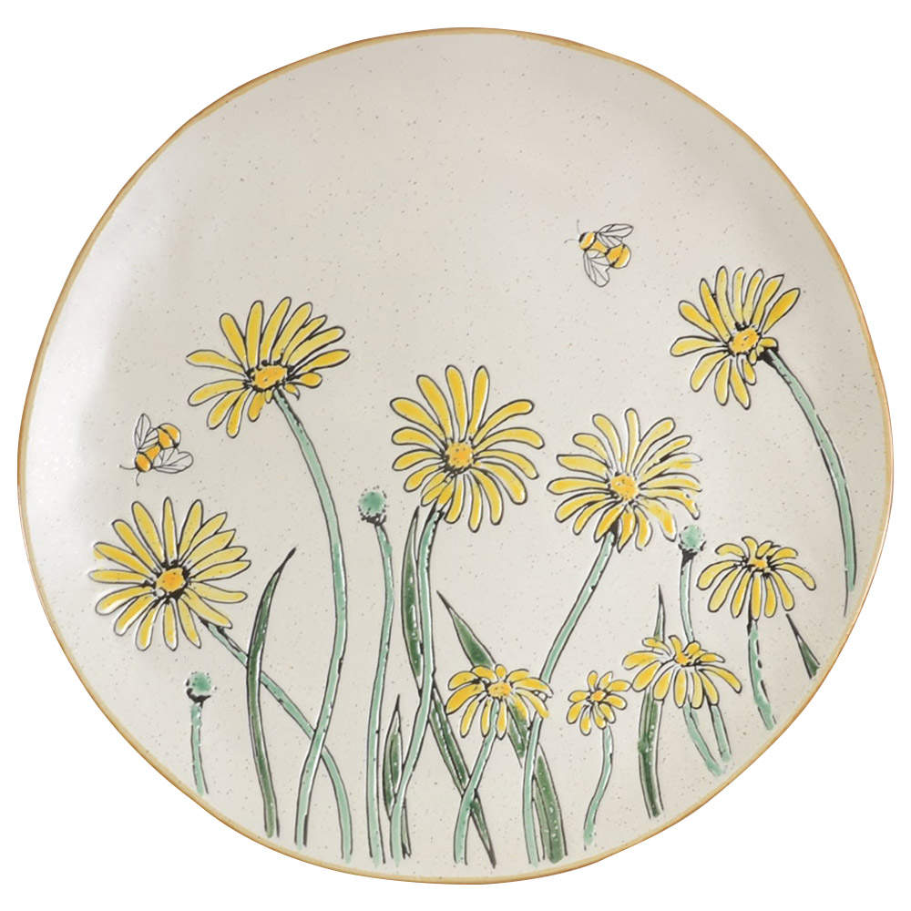 Daisy Bee Field Dinner Plate by Blue Sky-1