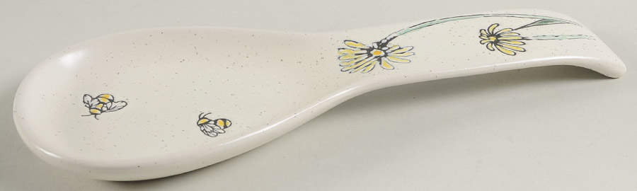 Daisy Bee Field Spoon Rest/Holder (Holds 1 Spoon) by Blue Sky-1