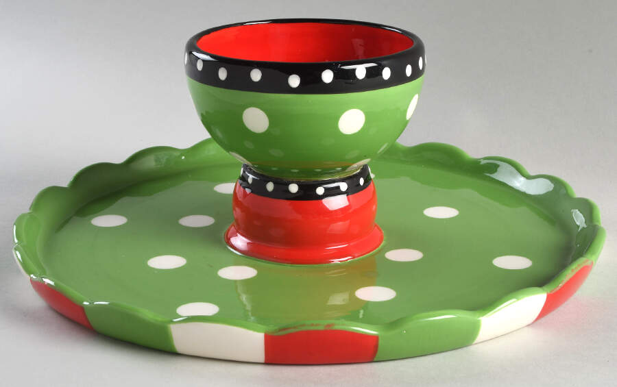 Tis the Season Footed Cake Plate by Burton & Burton-1