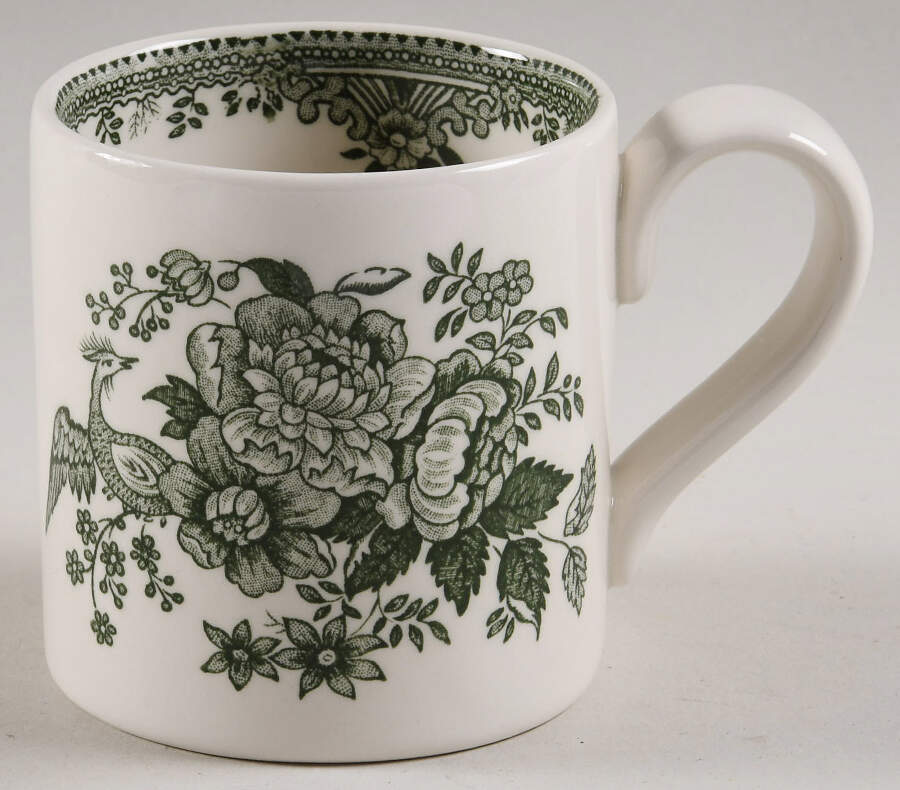 Asiatic Pheasants Green Mug by Burgess & Leigh-1