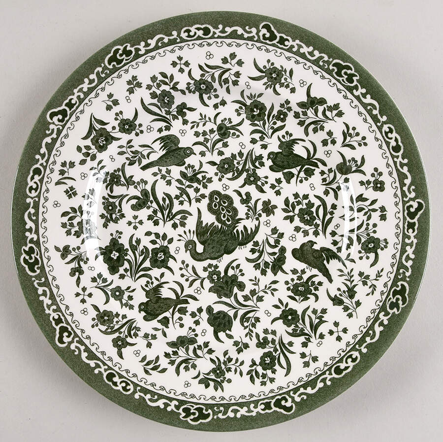 Regal Peacock Green Dinner Plate by Burgess & Leigh-1