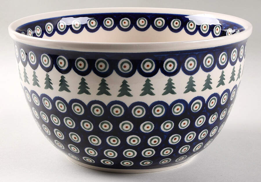 BOW91 10" Large Salad Serving Bowl by BOLESLAWIEC-1