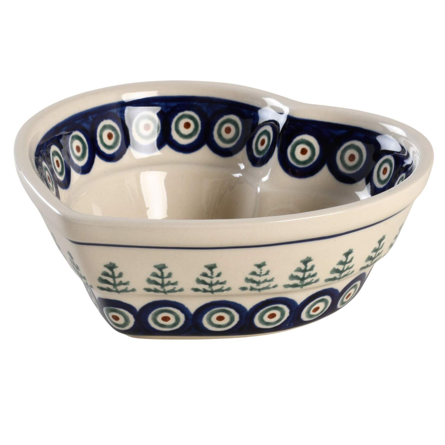 BOW91 6" Heart Shaped Bowl by BOLESLAWIEC-1