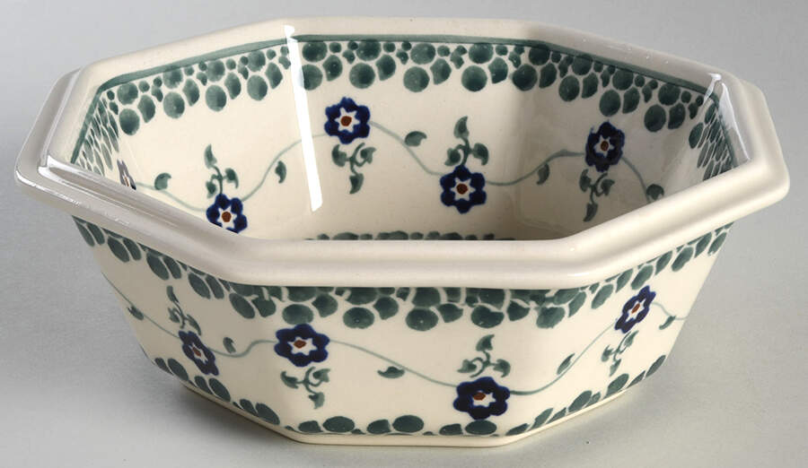 BOW92 7" Octagonal Serving Bowl by BOLESLAWIEC-1
